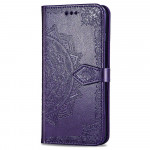 Pouzdro Galaxy A03s - fialové - Mandala 02