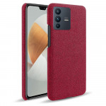 Kryt Vivo V23 5G - červený s textilním povrchem