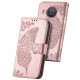 Pouzdro Nokia X10/X20 - světle růžové - Motýl