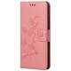 Pouzdro Xiaomi Redmi 10C - Motýli a květy - světle růžové