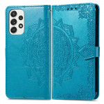 Pouzdro Galaxy A33 5G - modré - Mandala