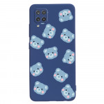 Pouzdro Galaxy A22 4G - modré - Medvídci