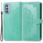 Pouzdro Motorola Moto G51 5G - tyrkysové - Mandala