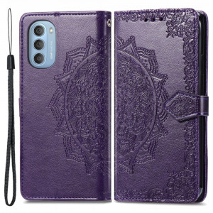 Pouzdro Motorola Moto G51 5G - fialové - Mandala