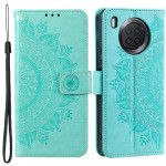 Pouzdro Honor 50 Lite, Huawei Nova 8i - Mandala - tyrkysové 02