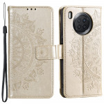 Pouzdro Honor 50 Lite, Huawei Nova 8i - Mandala - zlaté 02