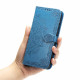 Koženkové pouzdro iPhone 12 Mini - modré - Mandala