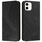 Koženkové pouzdro iPhone 12 Mini - černé - Premium