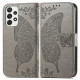 Pouzdro Galaxy A33 5G - šedé - Motýl