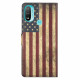 Pouzdro Motorola Moto E20 / E30 / E40 - Vlajka USA