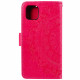 Koženkové pouzdro iPhone 12 Mini - růžové - Mandala 02