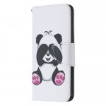 Koženkové pouzdro iPhone 12 - Panda