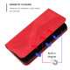 Koženkové pouzdro iPhone 12 - červené - Premium