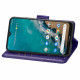 Pouzdro Nokia G50 - tmavě fialové - Motýl