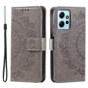 Pouzdro Xiaomi Redmi Note 12 4G - šedé - Mandala