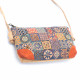 Malá korková kabelka přes rameno - Vícebarevný vzor