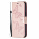 Pouzdro Galaxy A34 5G - Motýli - světle růžové