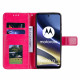 Pouzdro Motorola Moto G51 5G - tmavě růžové - Mandala 02