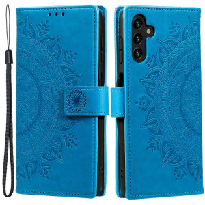 Pouzdro Galaxy A54 5G - modré - Mandala