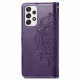 Pouzdro Galaxy A53 5G - fialové - Mandala 02