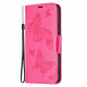 Pouzdro Galaxy A53 5G - tmavě růžové - Motýli