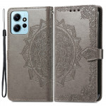 Pouzdro Xiaomi Redmi Note 12 4G - šedé - Mandala 02