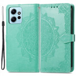 Pouzdro Xiaomi Redmi Note 12 4G - tyrkysové - Mandala 02