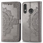 Pouzdro Huawei P30 Lite - šedá mandala