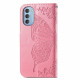 Pouzdro Motorola Moto G51 5G - růžové - Motýl