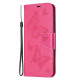 Pouzdro Xiaomi Mi 11 Lite - Motýli - tmavě růžové
