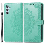 Pouzdro Galaxy A14 - Mandala - tyrkysové