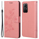 Pouzdro Xiaomi Redmi Note 12S - Motýli a květy - světle růžové