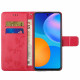 Pouzdro Xiaomi Redmi Note 12S - Motýli a květy - tmavě růžové