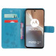 Pouzdro Motorola Moto G32 4G - Motýli a květy - modré