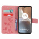 Pouzdro Motorola Moto G32 4G - Motýli a květy - růžové