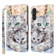 Pouzdro Galaxy A34 5G - Kočky 3D