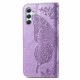 Pouzdro Galaxy A34 5G - Motýl - fialové