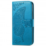 Pouzdro Galaxy A34 5G - Motýl - modré