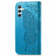 Pouzdro Galaxy A34 5G - Motýl - modré