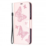 Pouzdro Xiaomi Redmi 10 - Motýli - svěle růžové