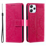 Pouzdro Xiaomi Redmi 12 - Mandala - tmavě růžové