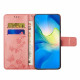 Pouzdro Xiaomi Redmi Note 12 5G - světle růžové - Květy a motýli