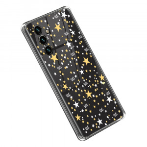 Pouzdro Galaxy A14 - průhledné - Hvězdy