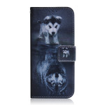 Pouzdro Galaxy A53 5G - Štěně a vlk