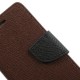 Pouzdro Wallet HTC One Mini - hnědé/černé