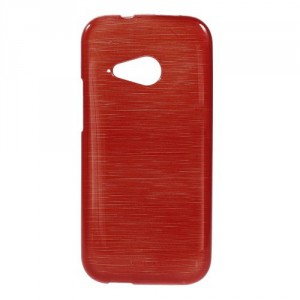 Pouzdro/Obal Broušený vzor, červený - HTC One Mini 2