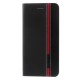 Koženkové pouzdro Wallet - iPhone 6 Plus - černé/červené