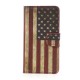 Koženkové pouzdro - Galaxy S5 i9600 - Vlajka USA Vintage