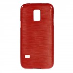 Pouzdro / Obal - Broušený vzor, červený - Galaxy S5 Mini G800