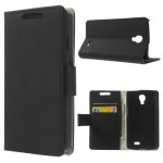 Koženkové pouzdro Wallet LG F70 - Černé